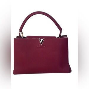 LOUIS VUITTON Taurillon  Capucines MM